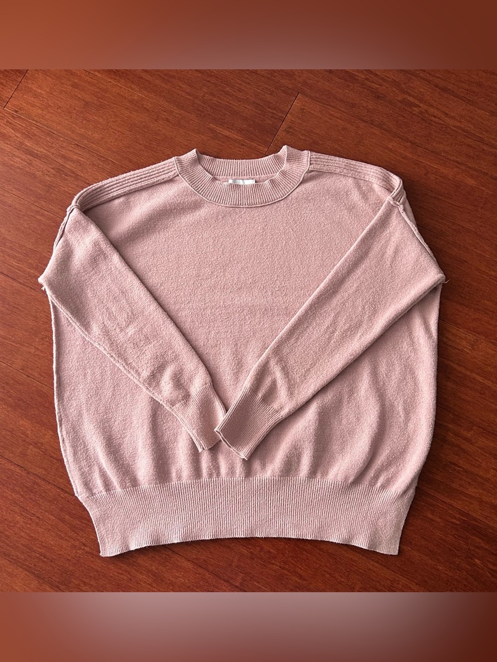 Evereve Lightweight Crewneck Sweater - Blush Pink